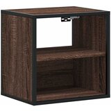  Zidni noćni ormarići 2 kom smeđi hrast 40x31x39,5 cm | shoptok.hr