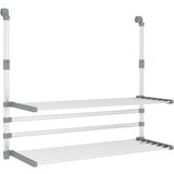  Za sušenje za balkon 89 x 25 x (60 - 95) cm aluminijski | shoptok.hr
