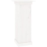  Stalak za cvijeće bijeli 40x40x90 cm od masivne borovine | Eponuda.com