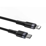 Baseus Cafule kabel Type-C na iPhone PD 18W 1m siva+črna | Shoptok.si