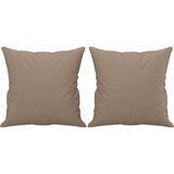  Kavč dvosed z okrasnimi blazinami kapučino 140 cm ume | Shoptok.si