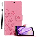 Cadorabo Samsung Galaxy A6 2018 v klasična zlata - ovitek v cvetličnem dizajnu z magnetnim zapiranjem, stoječo funkcijo in režami za kartice, (20558792) | Shoptok.si