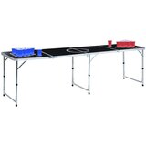 vidaXL Zložljiva miza za Beer Pong s kozarci in žogicami 240 cm | Shoptok.si