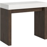 Ityhome 90 x 77 konzolna miza bela/rjava, (20848017) | Shoptok.si