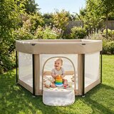  Sklopiva dječja ogradica Cozy 30 bež boje | shoptok.hr
