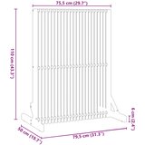  Zaslon za privatnost Smeđa 79,5 x 50 x 110 cm | Eponuda.com