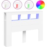  LED uzglavlje bijelo 140 x 18,5 x 103,5 cm konstruirano drvo | Eponuda.com