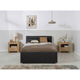 MID.YOU OBLAZINJENA POSTELJA 120 cm x 200 cm , les, kovina, umetna masa, tekstil antracit | Shoptok.si
