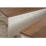 Hanah home stočić za dnevnu sobu orion - walnut, white walnutwhite coffee table | ePonuda.com