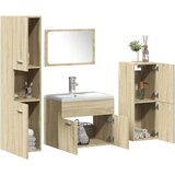 vidaXL 5-dijelni set kupaonskog namještaja boja hrasta sonome drveni | shoptok.hr