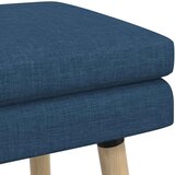  Klupa s dvostrukim slojem Plava 110 x 40 x 47 cm Tkanina | Eponuda.ba