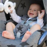Dooky komplet zaštita za pojaseve autosjedalice - Grey Stars | shoptok.hr