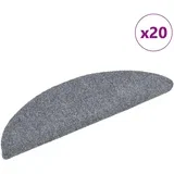 Samoljepljivi otirači za stepenice 20 kom sivi 56 x 17 x 3 cm