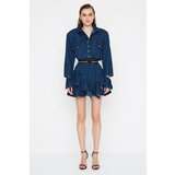 Trendyol X Sagaza Studio Blue Elastic Detailed Denim Dress | ePonuda.com