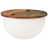 Furnova Klubska mizica bela 50x27 cm trden predelan les, (21913299) | Shoptok.si