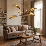  Luster na šipci LOTUS 6xE14/10W/230V crna/bež | Eponuda.com