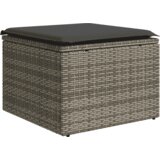  10-dijelni set vrtnih sofa od poliratana s jastucima sivi Siva 55 x 55 x 37 cm | Shoptok.si