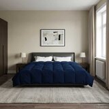  Ljetni pokrivač Šonerisan Tamno plava 240 x 260 cm Mikrovlakna | shoptok.hr