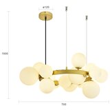  Brilagi - LED luster na sajli MILLA 15xG9/3W/230V zlatna/bela | Eponuda.com
