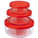  Set staklenih posuda Bormioli Gelo 3u1 | ePonuda.com