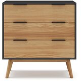 Marckeric Crna/natur visoka škrinja od borovine 80x83 cm Lavis - Cijene