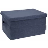 Bigso Box of Sweden Modra škatla za shranjevanje Wanda, 30 x 20 cm