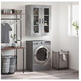 vidaXL Stenska omarica betonsko siva 69,5x34x90 cm inženirsk | Shoptok.si