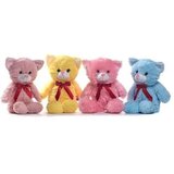  Plišasta mačka z mašnico Modra | Shoptok.si