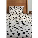 Jotex Črna/bež bombažna posteljnina za zakonsko posteljo/podaljšana 200x220 cm Rigmor Dot – | Shoptok.si