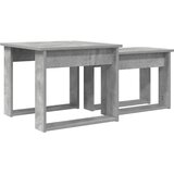  Set stolića za kavu 2 pcs Betonski sivi Konstruirano drvo | shoptok.hr