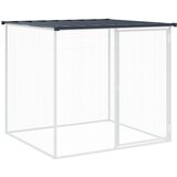  Kavez za kokoši s krovom antracit 203x98x90 cm pocinčani čelik | shoptok.hr