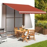 vidaXL Nadomestno blago za tendo oranžno in rjavo 4x3,5 m Cene