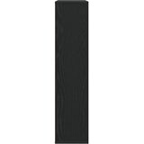  Regal za knjige crni hrasta 89x24x101,5cm od konstruiranog drva | shoptok.hr