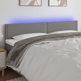  LED uzglavlje tamnosivo 180x5x78/88 cm od tkanine | shoptok.hr