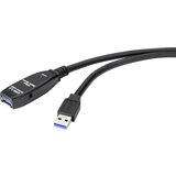 Renkforce USB kabel USB 3.2 gen. 1 (USB 3.0) USB-A vtič\, USB-A vtičnica 20.00 m črna aktivno z ojačitvijo signala RF-4598350, (20416062) | Shoptok.si