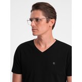 Ombre Set of shirts with V neckline and elastane and subtle logo 3-pack | Shoptok.si