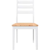 vidaXL Blagovaonske stolice 2 kom. Bijela guma od punog drva | shoptok.hr