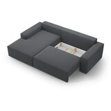 Micadoni Temno siva raztegljiva kotna sedežna garnitura (levi kot) Jodie – Home | Shoptok.si