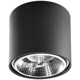 Nice Lamps Črna stropna svetilka Luigi Cene