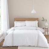 Bianca Bijela/bež pamučna posteljina za krevet za jednu osobu 135x200 cm Embroidery Leaf – | shoptok.hr