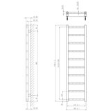 Sapho kupatilski radijator metro light 114x30 cm sjajni hrom | Eponuda.com