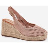 Boto Womens wedge sandals with braiding pink Tulliata | shoptok.hr