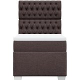  Krevet s oprugama i madracem tamnosmeđi 90 x 200 cm od tkanine | shoptok.hr