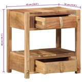  Stranska miza 43x32x46 cm Trto les | Shoptok.si
