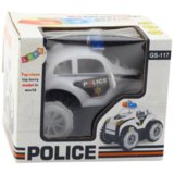  Policijsko terensko vozilo za igro s rotacijo 360° - bela | Shoptok.si