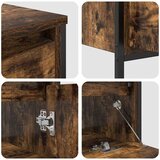  Set namještaja za kupaonicu s ladicama 3 pcs Dimljeni hrast | shoptok.hr