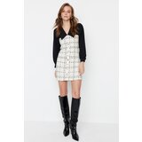Trendyol Ecru Tweed Dress cene