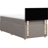  Krevet s oprugama i madracem smeđesivi 90x190 cm od tkanine | shoptok.hr