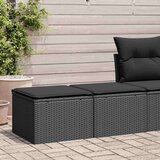 vidaXL 2-dijelni set vrtnih sofa s jastucima crni od poliratana bagrem | shoptok.hr