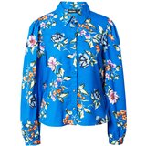 Pieces Bluza 'ADNANA' nebeško modra / svetlo modra / temno zelena / bela | Shoptok.si